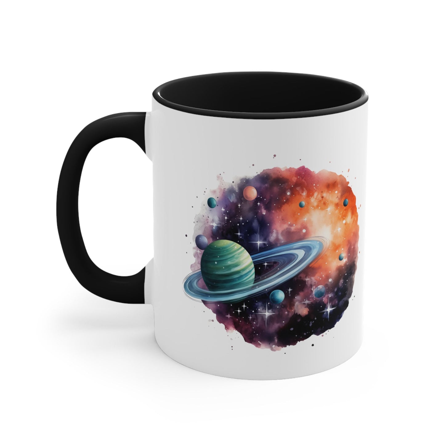 11oz Galactic Space Mug - Watercolor Art Cup for Art Lovers