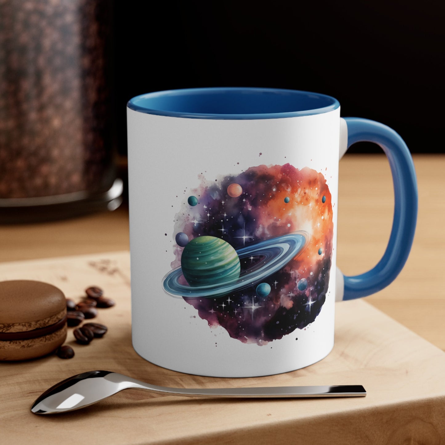 11oz Galactic Space Mug - Watercolor Art Cup for Art Lovers