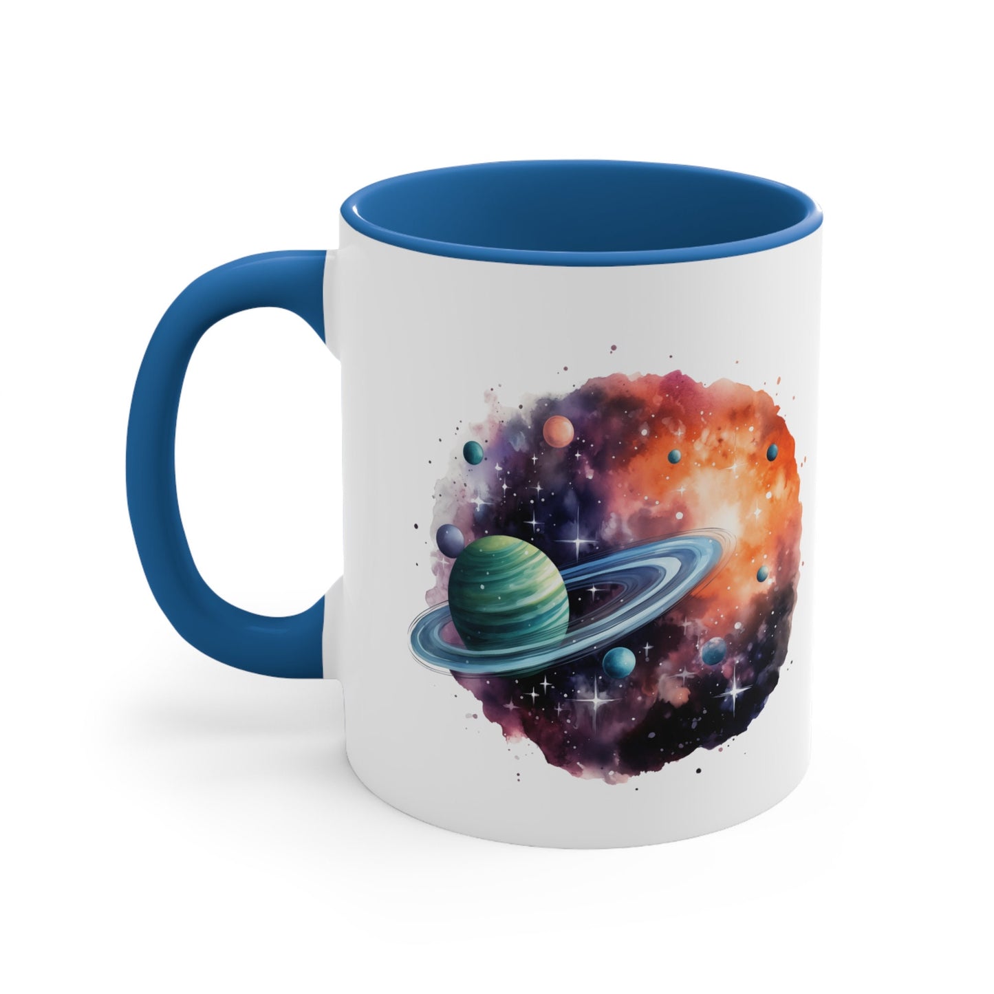 11oz Galactic Space Mug - Watercolor Art Cup for Art Lovers