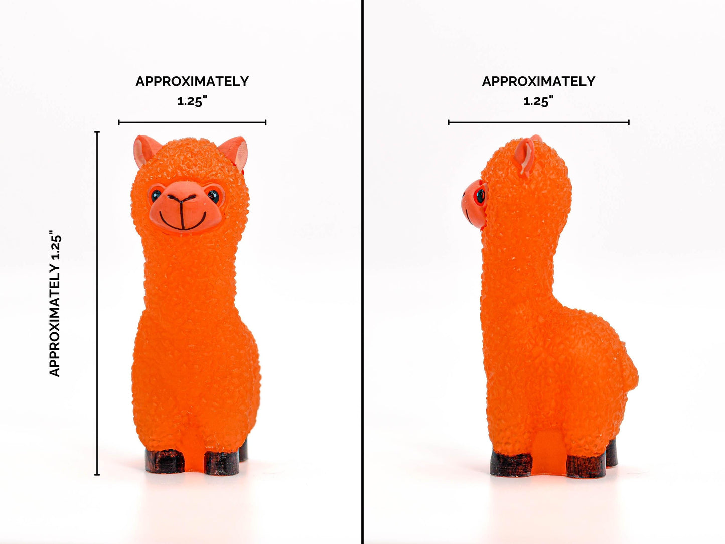 Handmade Resin Alpaca Cute Orange Llama Home Accent
