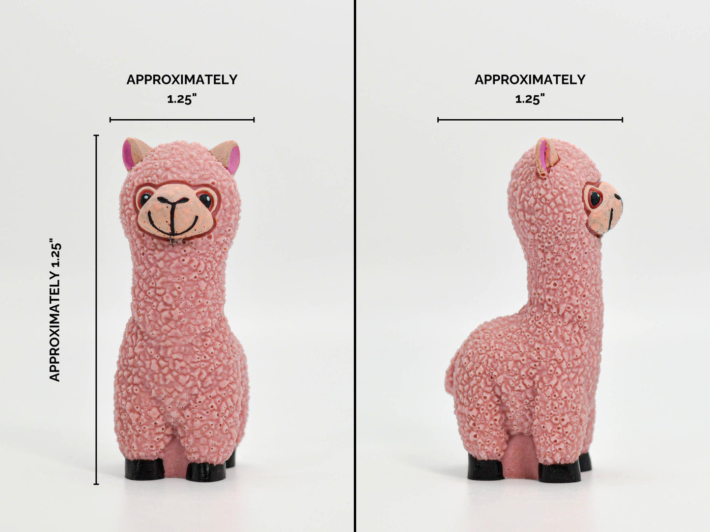 Adorable Pink Alpaca Handmade Resin Llama for Home Décor