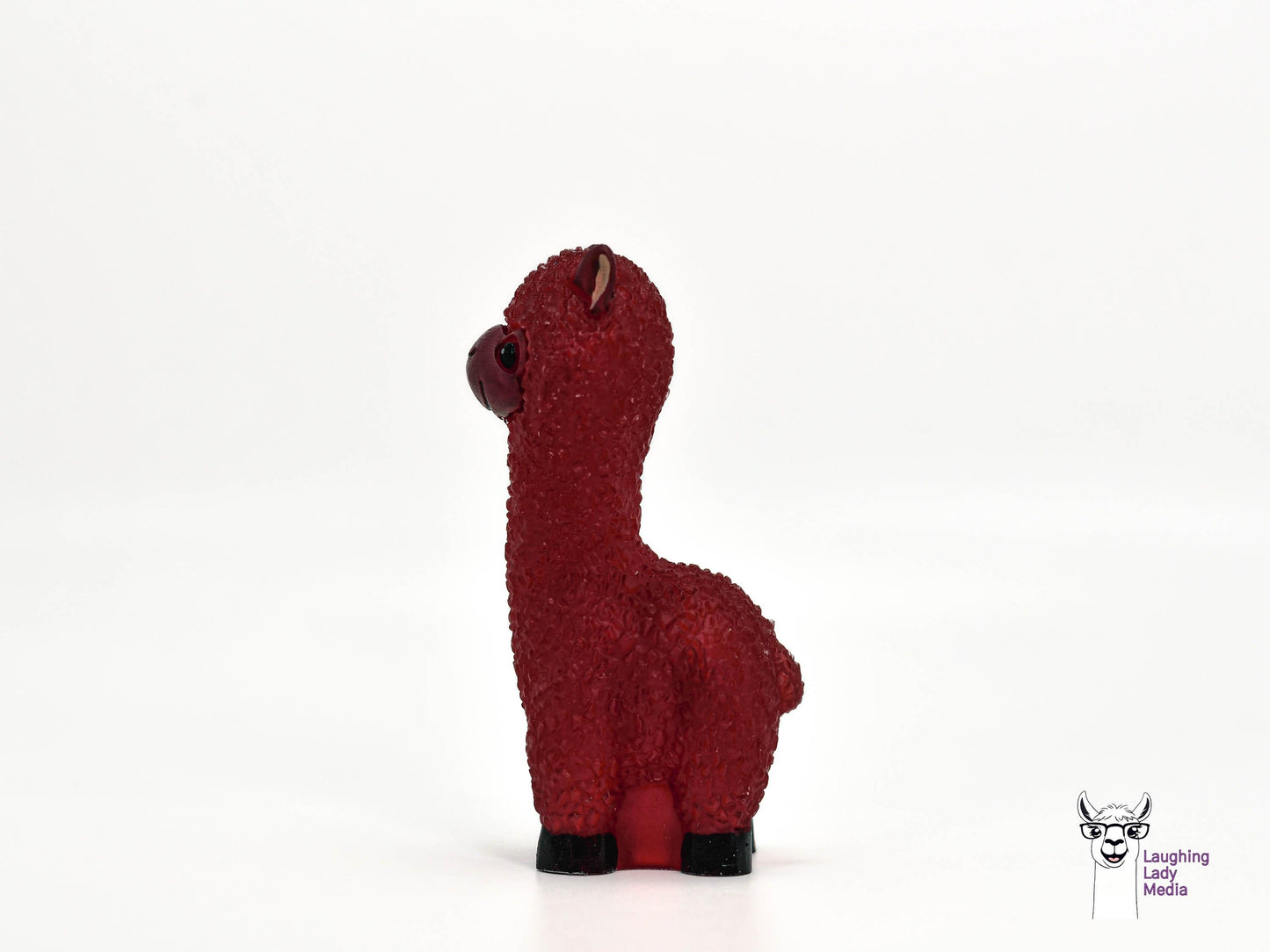 Rust Red Resin Llama Cute Handmade Alpaca Figurine Gift