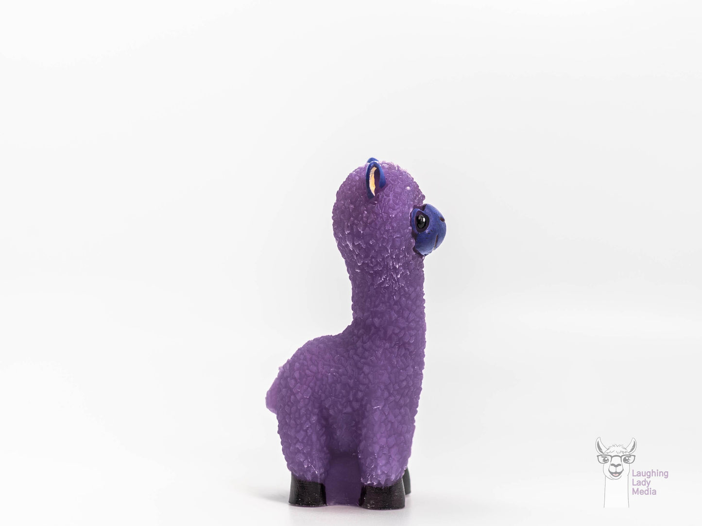 Purple Resin Llama Figurine Handmade, Adorable, and Unique Gift
