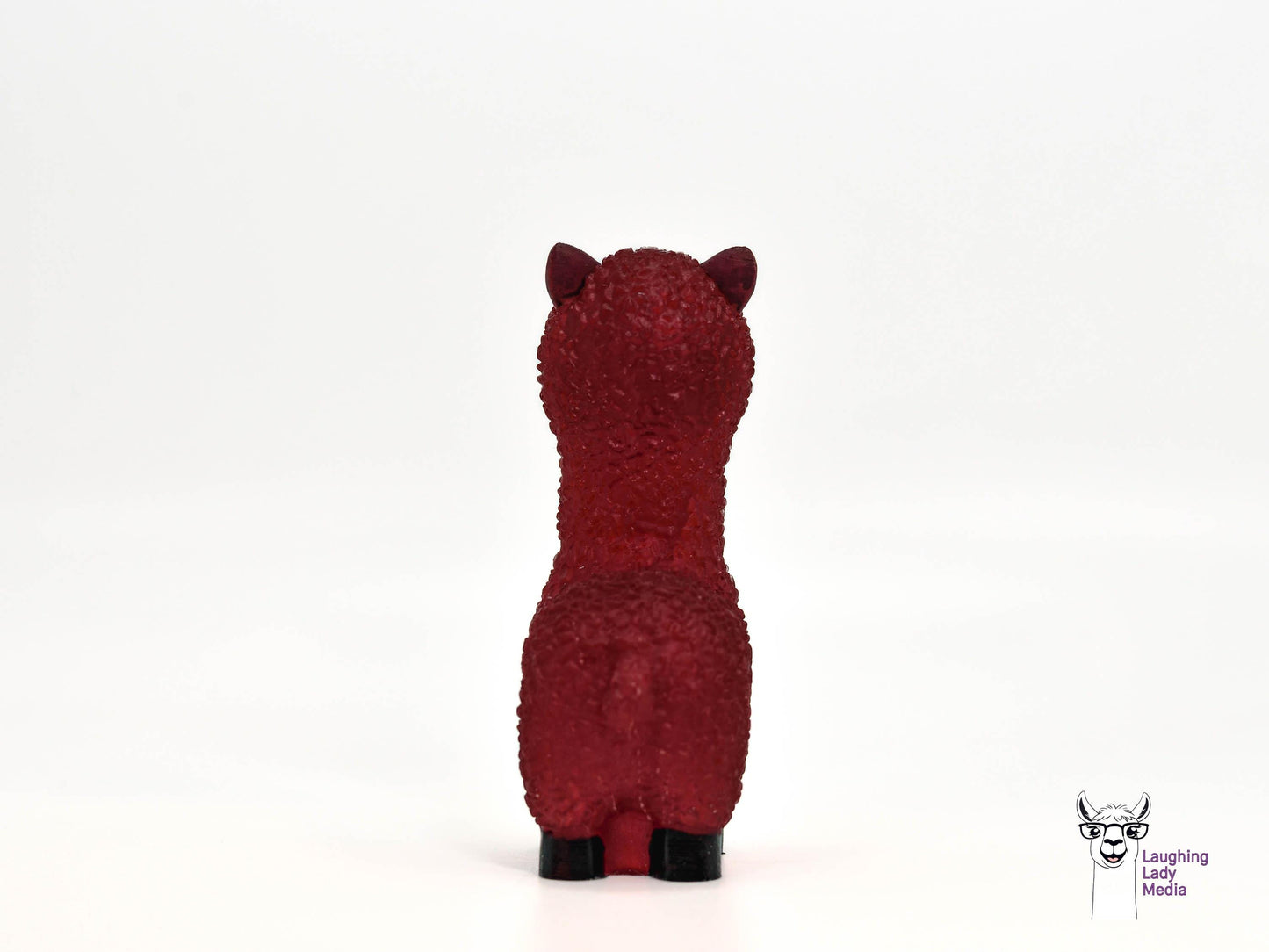 Rust Red Resin Llama Cute Handmade Alpaca Figurine Gift