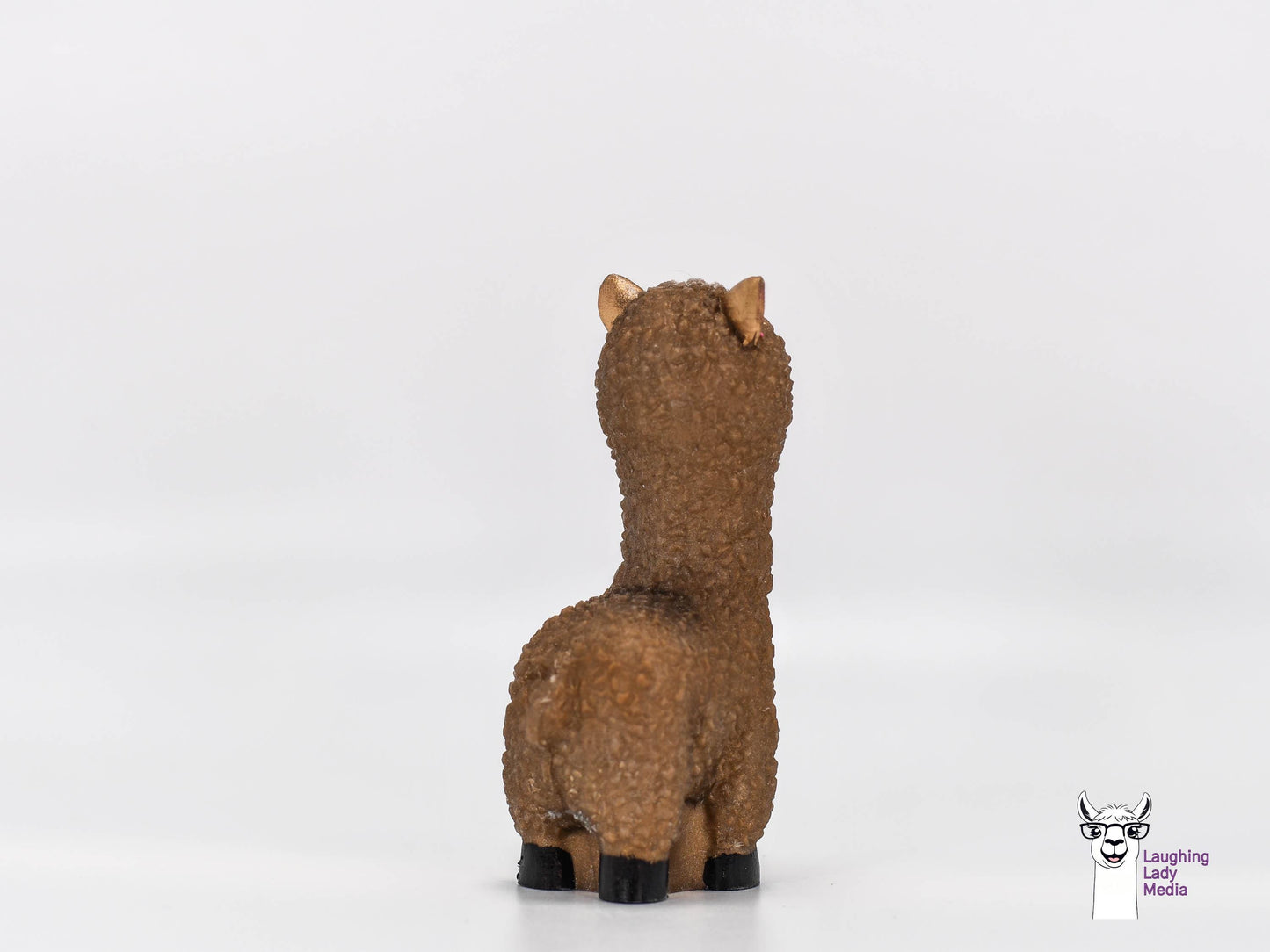 Handmade Gold Llama Cute Epoxy Resin Alpaca for Décor