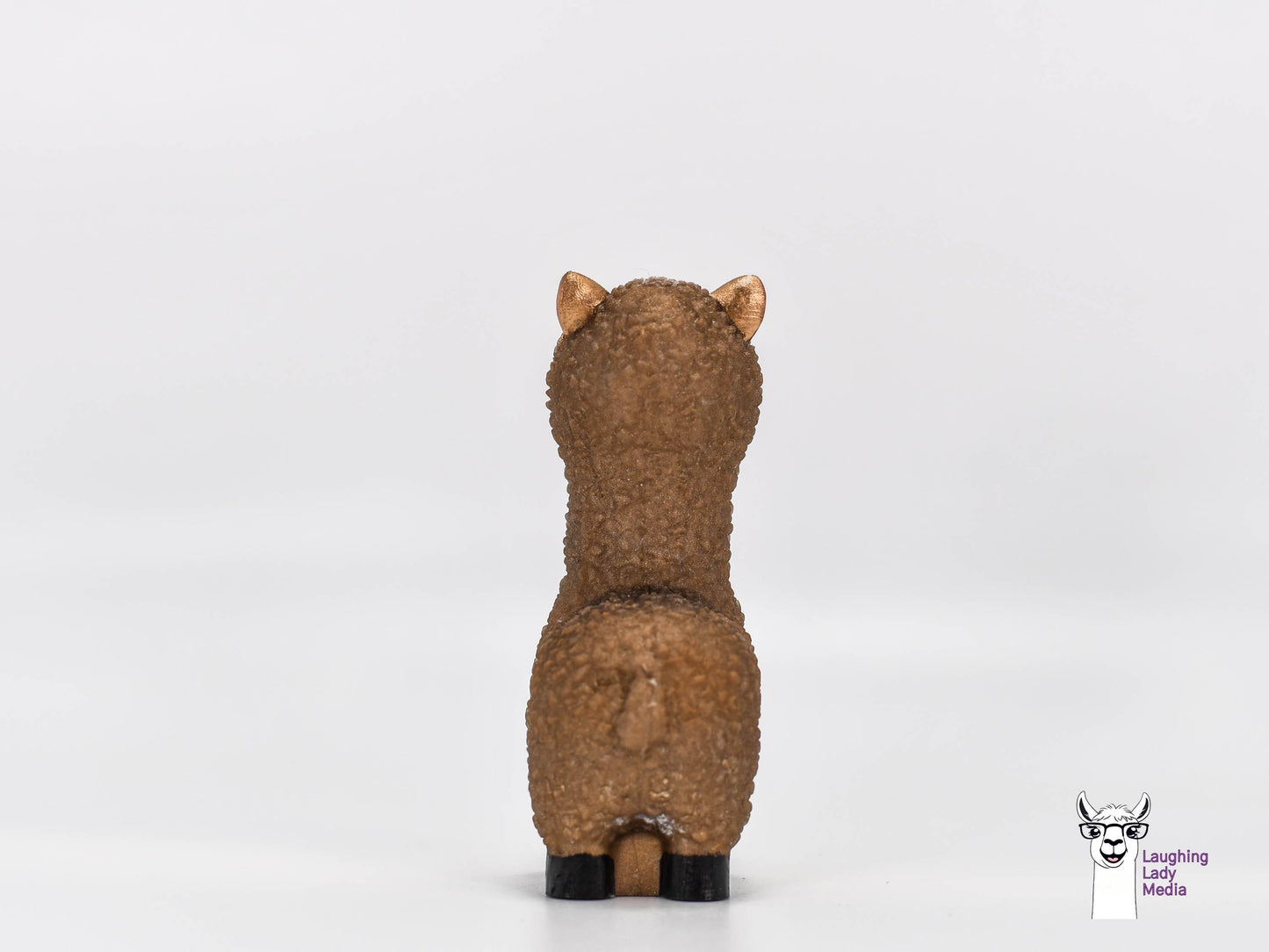 Handmade Gold Llama Cute Epoxy Resin Alpaca for Décor