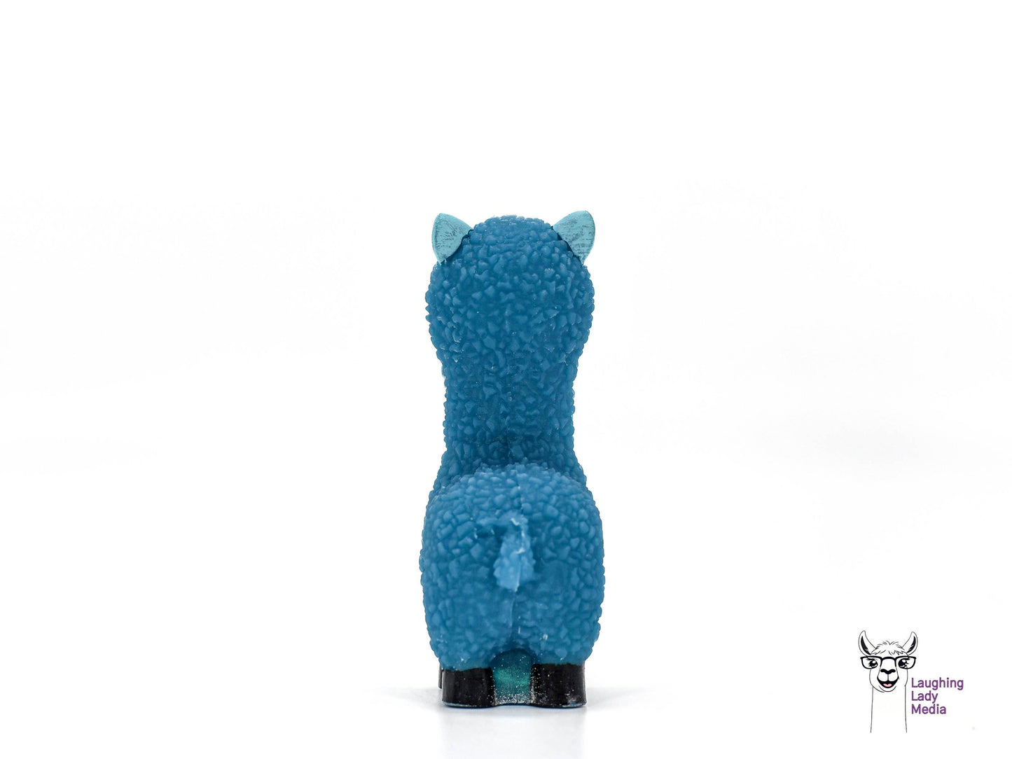 Beautiful Blue Epoxy Resin Llama Hand-Painted Figurine for Gifts and Décor