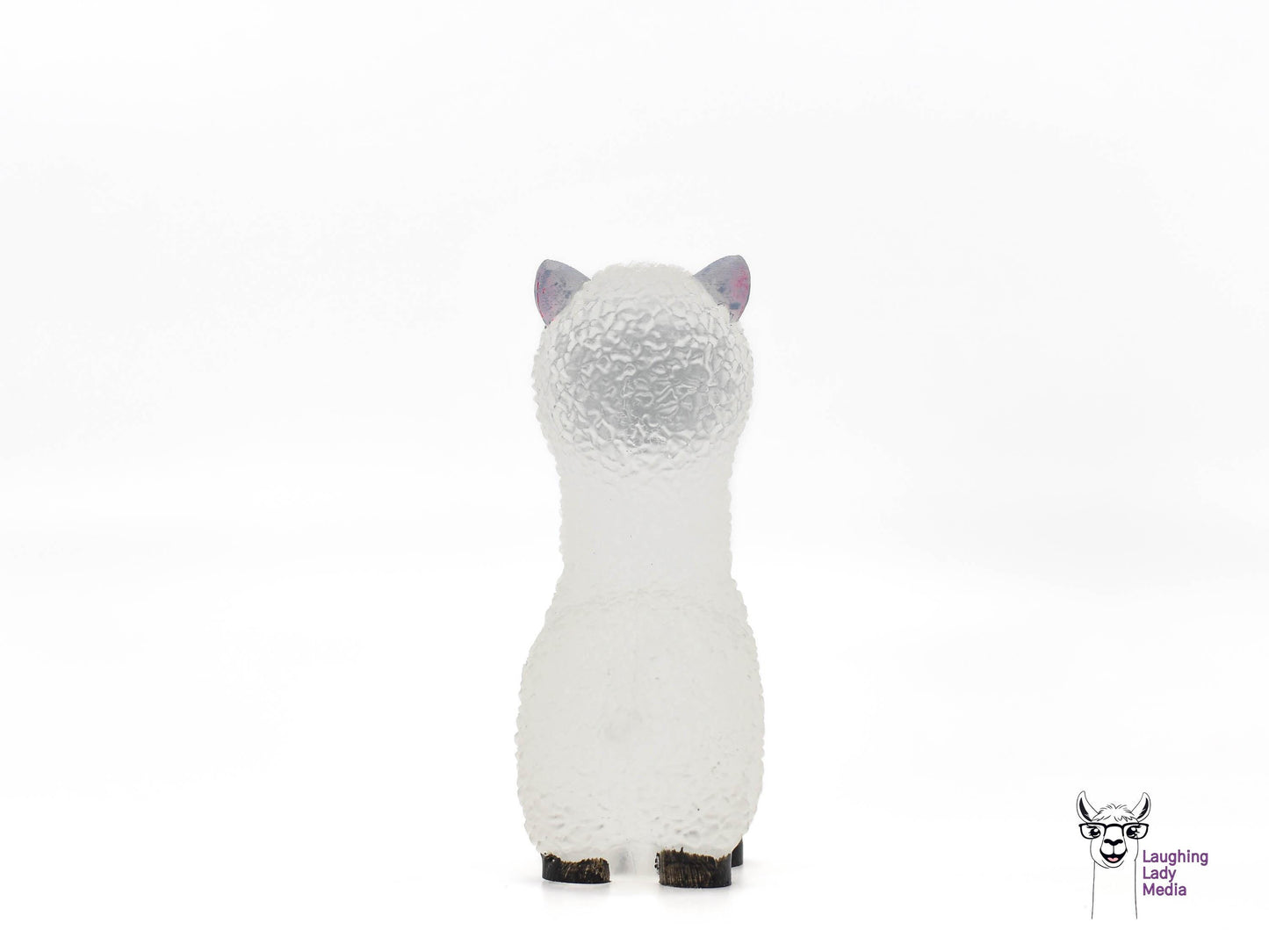 Clear Resin Llama Figurine Unique Handmade Alpaca Gift for Home Décor