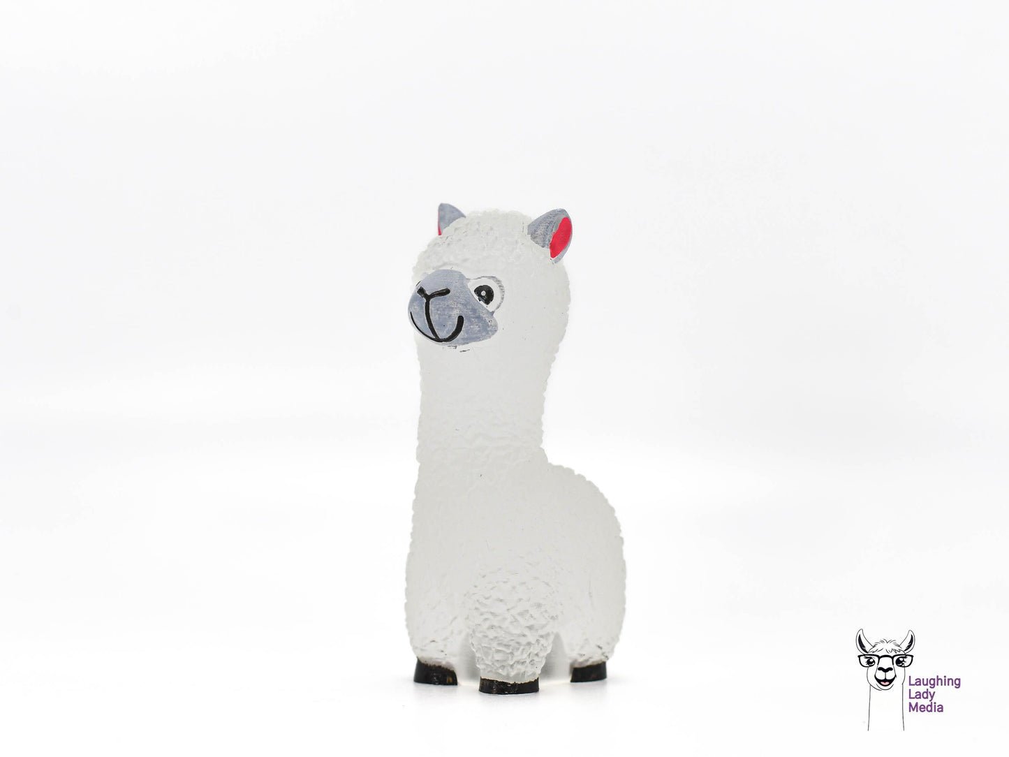Clear Resin Llama Figurine Unique Handmade Alpaca Gift for Home Décor