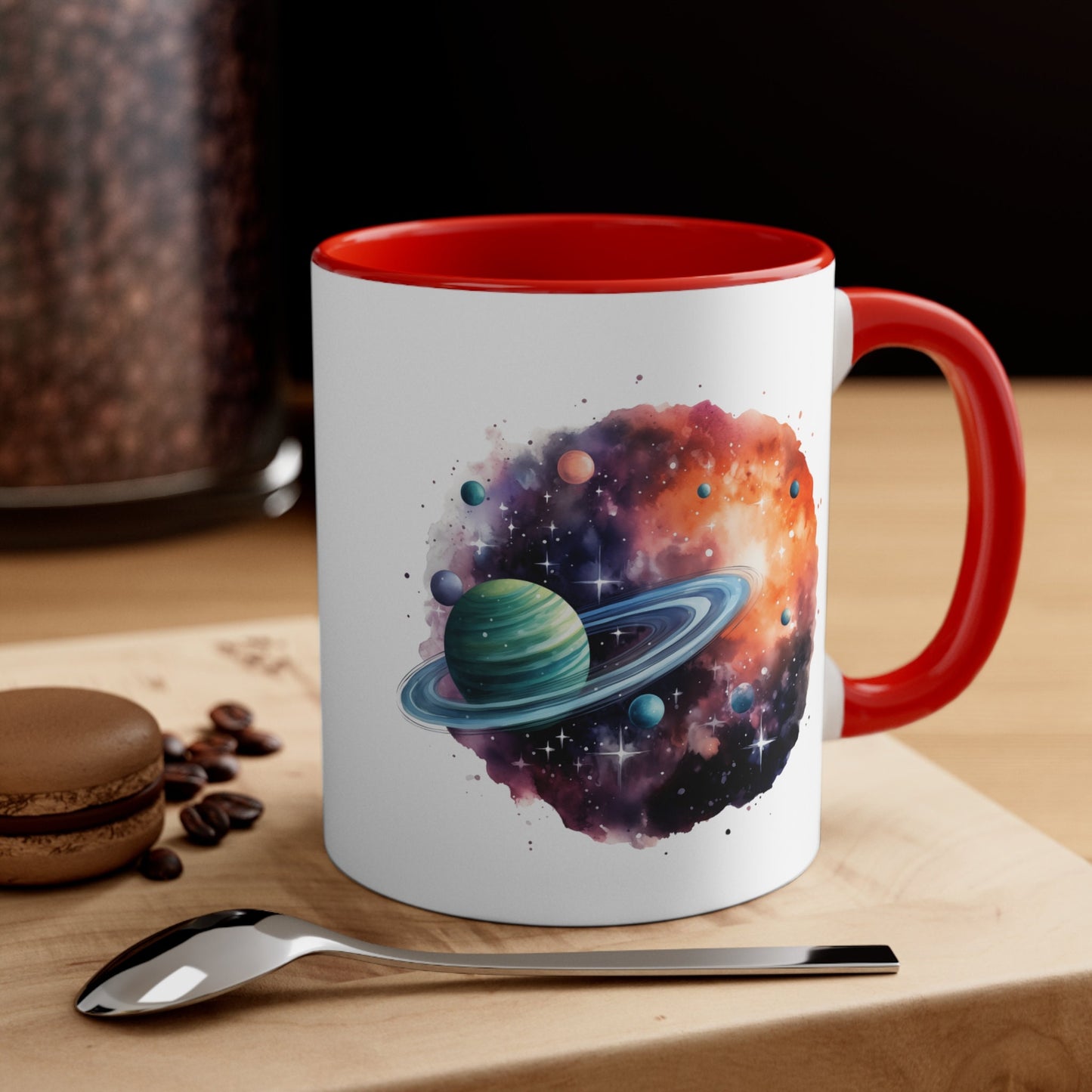 11oz Galactic Space Mug - Watercolor Art Cup for Art Lovers