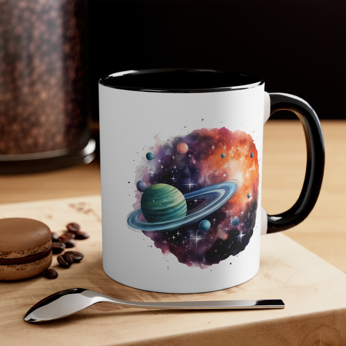 11oz Galactic Space Mug - Watercolor Art Cup for Art Lovers