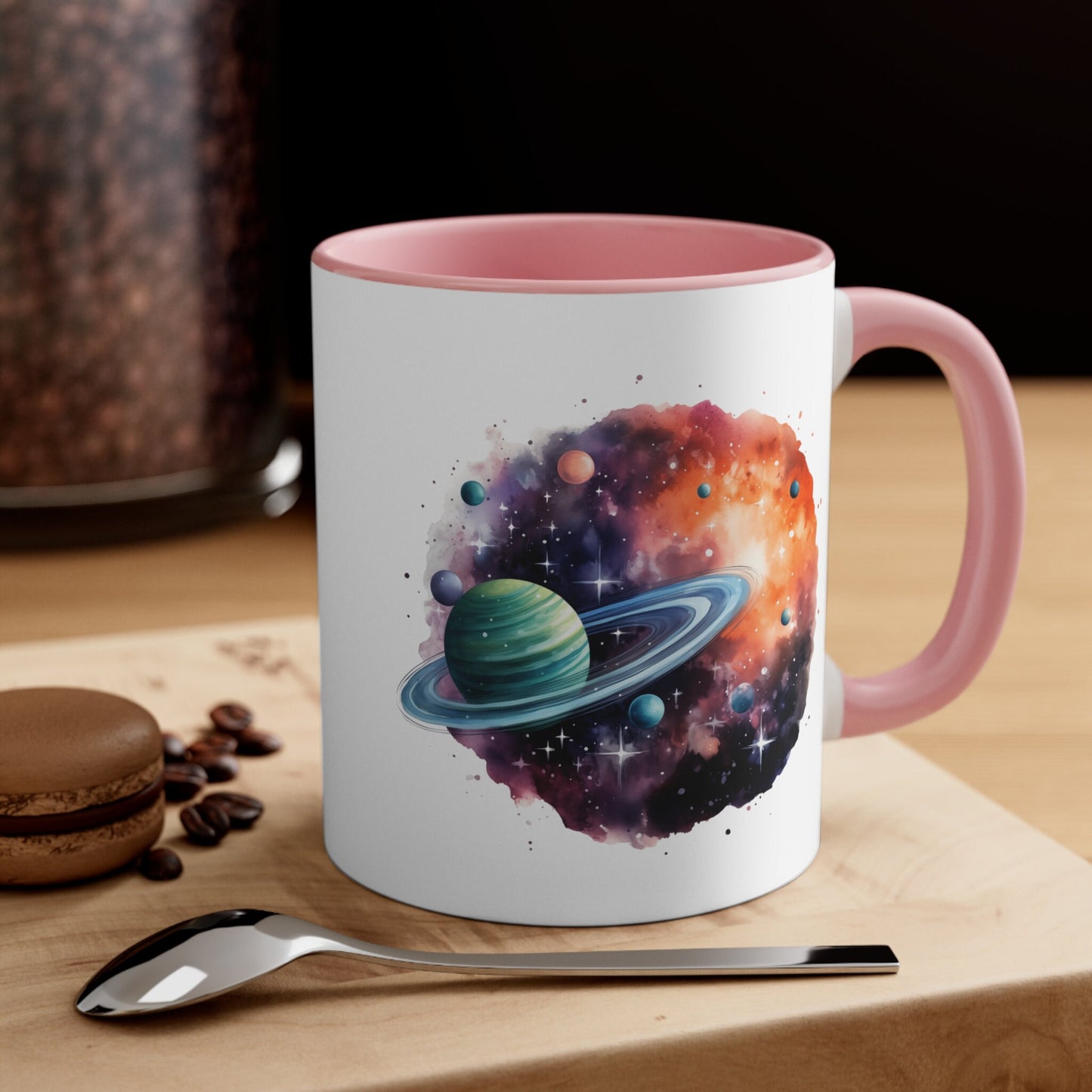 11oz Galactic Space Mug - Watercolor Art Cup for Art Lovers