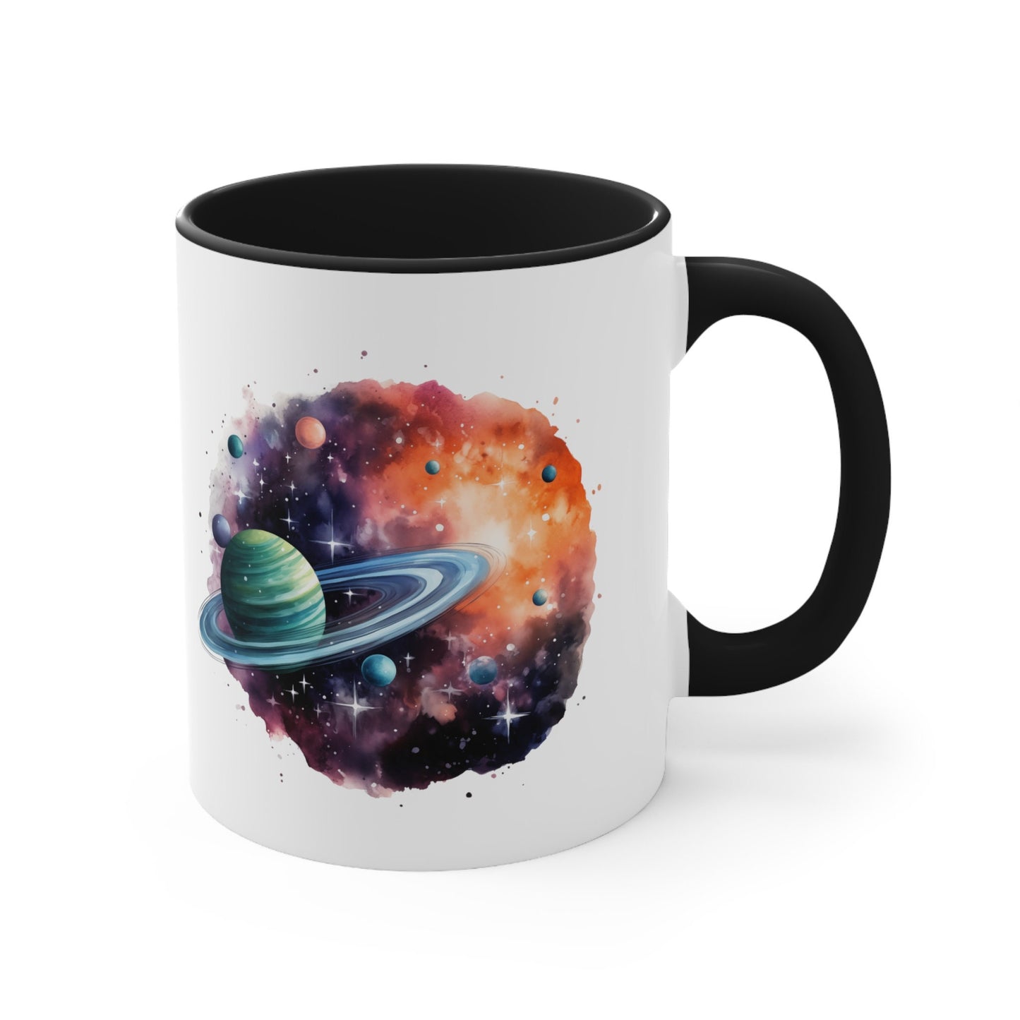 11oz Galactic Space Mug - Watercolor Art Cup for Art Lovers