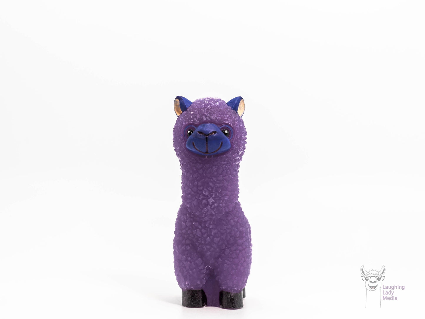 Purple Resin Llama Figurine  Handmade, Adorable, and Unique Gift