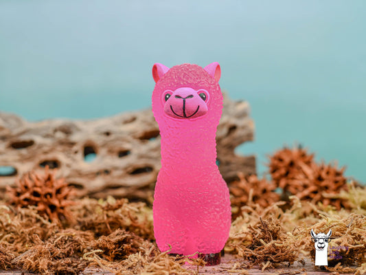 Pink Resin Llama  Handmade and Adorable Alpaca Home Décor