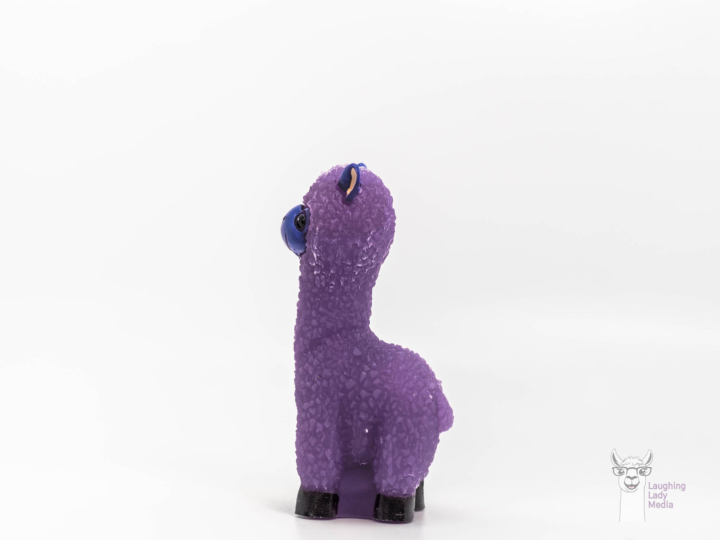 Purple Resin Llama Figurine  Handmade, Adorable, and Unique Gift