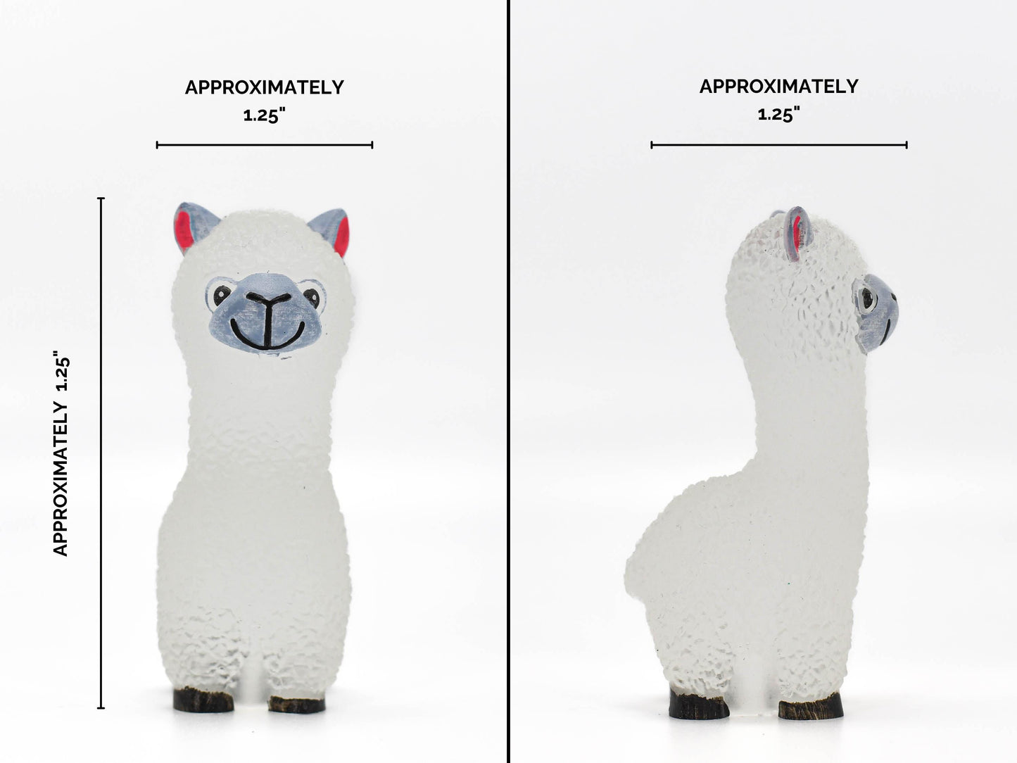 Clear Resin Llama Figurine  Unique Handmade Alpaca Gift for Home Décor